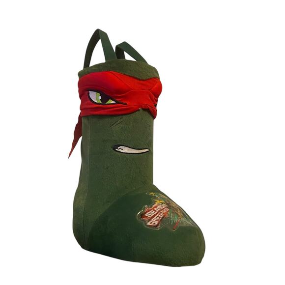 Teenage Mutant Ninja Turtles Raphael Christmas Boot Stocking Nickelodeon Toy - Picture 5 of 16